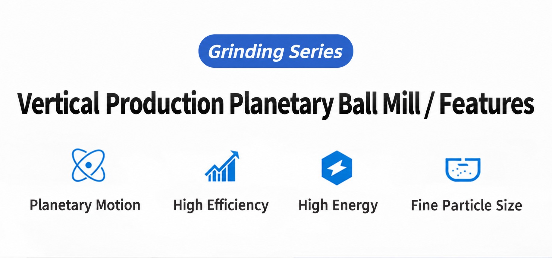 Planetenkugelmühle mit vertikaler Produktion