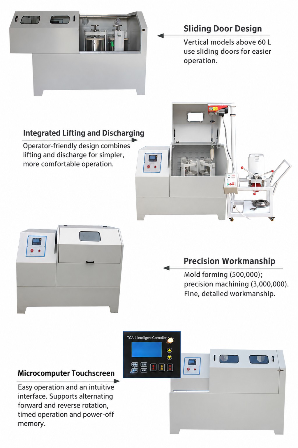 Planetenkugelmühle mit vertikaler Produktion