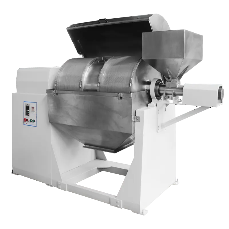 Screening ball mill drum and discharge arrangement for laboratory grinding