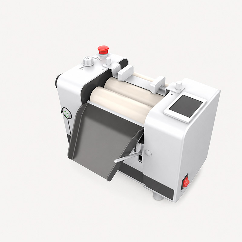 Three roll mill setup for laboratory paste dispersion