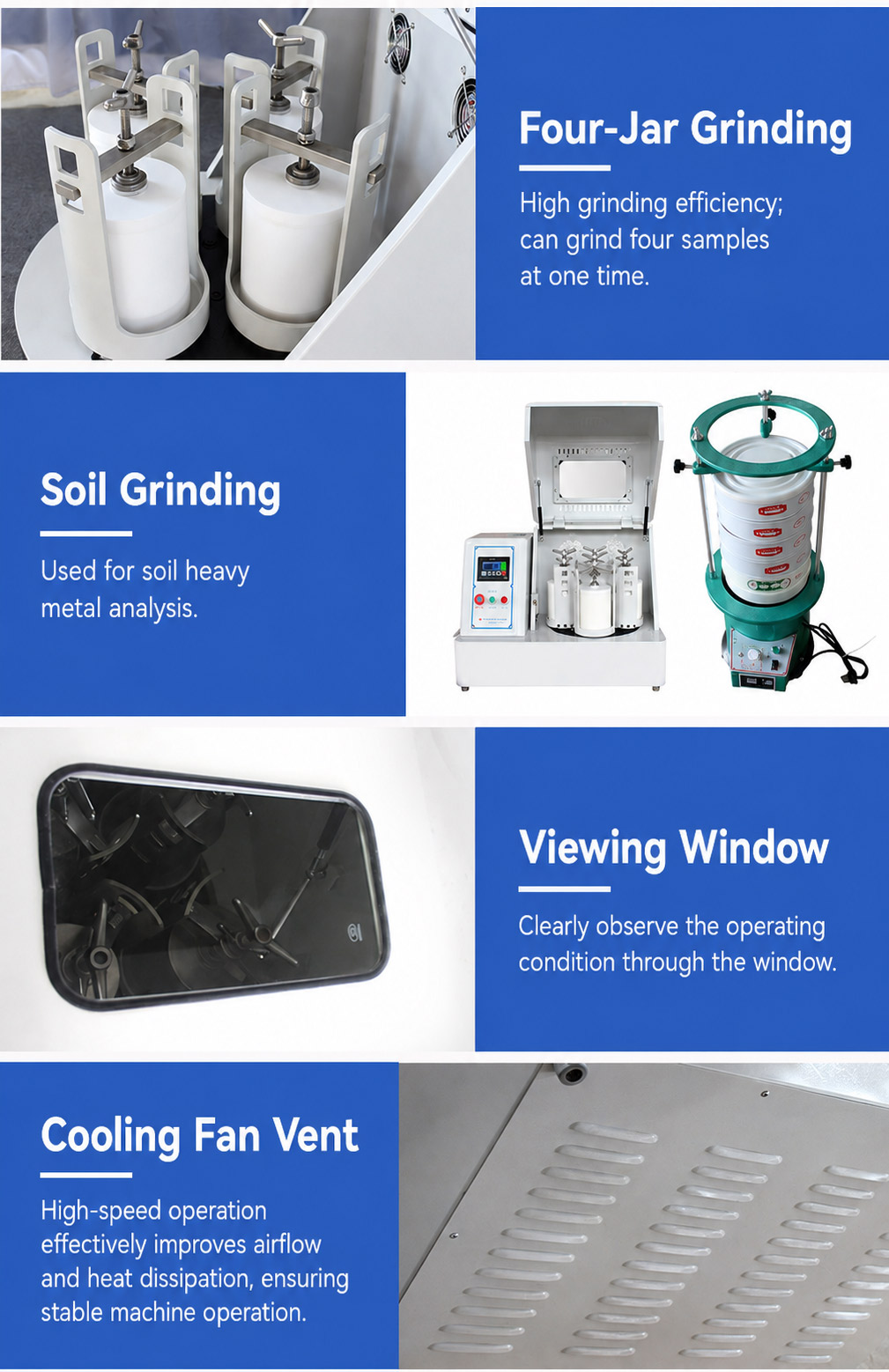 Soil grinders and sifters