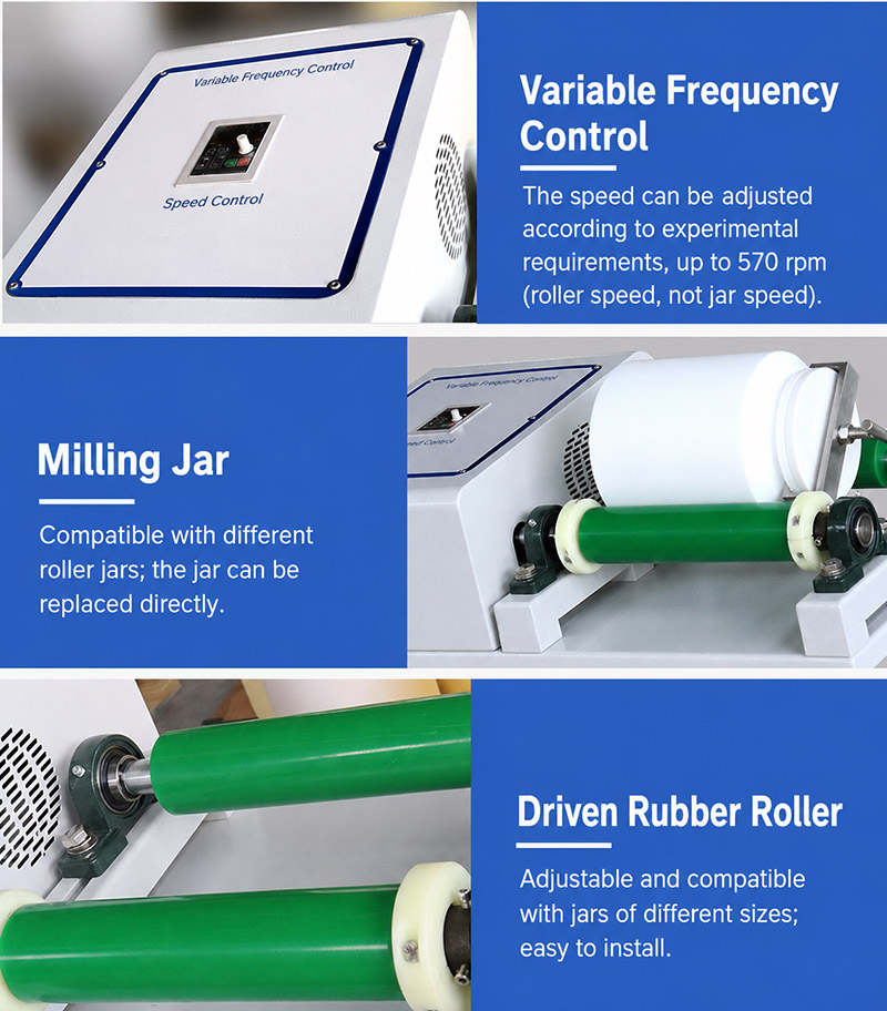 Laboratory drum ball mill