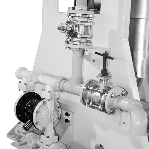 Production type stirred ball mill