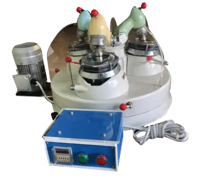 agate grinder with three working stations