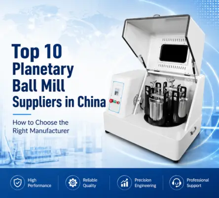 Top 10 Planetary Ball Mill Suppliers in China: How to Choose the Right Manufacturer